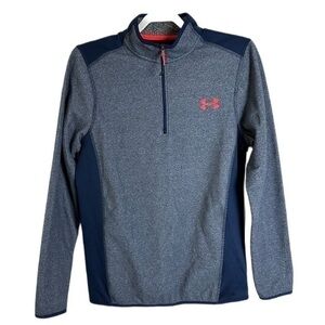 Under Armour Men's Fitness Sweatshirt ColdGear Performance 1/4 Zip‎ Blue